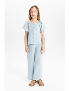 DEFACTO Girl Blouse and Trousers 2 Piece Set
