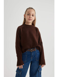 DEFACTO Girl Regular Fit Crew Neck Pullover