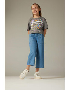 DEFACTO Girl Culotte Wide Leg Jeans