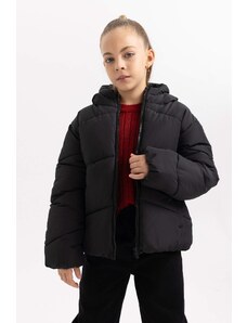 DEFACTO Girl Waterproof Hooded Puffer Jacket