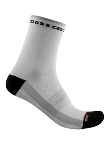 Castelli - dámské ponožky rosso corsa 11 černá/bílá