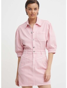 Šaty Pepe Jeans GRACIE růžová barva, mini, PL953518