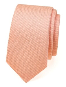 Úzká kravata Avantgard - broskvová