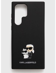 Obal na telefon Karl Lagerfeld Galaxy S23 Ultra černá barva