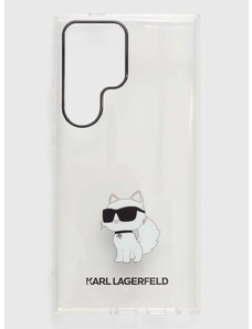 Obal na telefon Karl Lagerfeld Galaxy S24 Ultra pruhledná barva