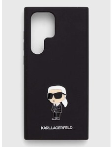 Obal na telefon Karl Lagerfeld S23 Ultra S918 černá barva