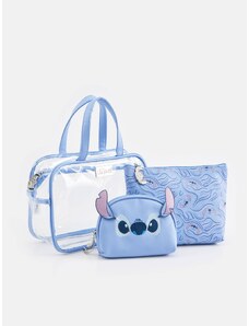 Sinsay - Kosmetická taška Stitch 3 in 1 - modrá