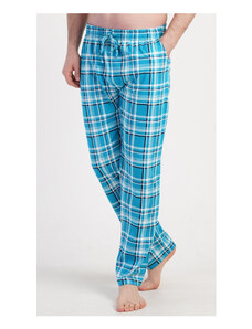 Gazzaz Pánské pyžamové kalhoty Josef, barva tyrkysová, 100% bavlna