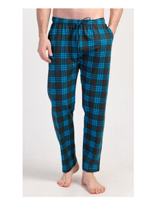 Gazzaz Pánské pyžamové kalhoty Albert, barva tyrkysová, 100% bavlna