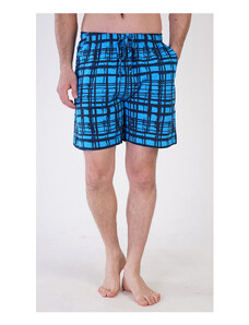 Gazzaz Pánské pyžamové šortky David, barva modrá, 100% bavlna