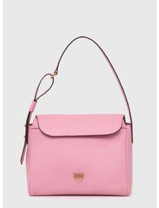 Kožená kabelka Pinko růžová barva, 101442 A0QO