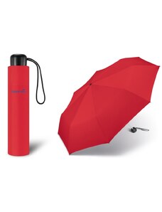 happy rain Odlehčený mini deštník - červený