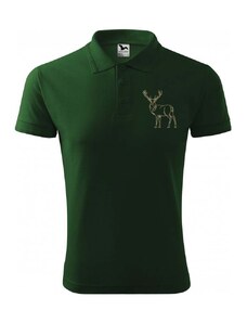 Zelenáčky Pánské tričko s výšivkou jelen