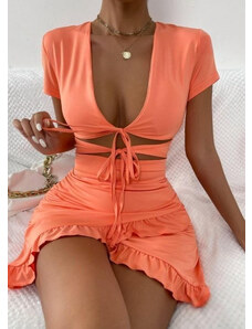 instamo. Oranžové šaty