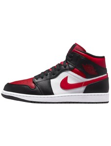 Jordan 1 Mid White Black Red (2022)