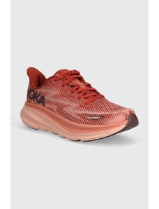 Běžecké boty Hoka Clifton 9 růžová barva, 1127896