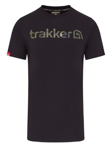 Trakker Tričko CR Logo T-shirt Black Camo - M