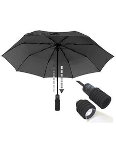 EuroSchirm deštník Light Trek Automatic Flashlight black