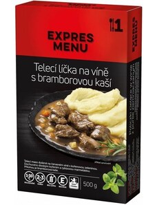 Expres Menu telecí líčka na víně s bramborovou kaší 500g