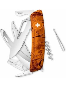 Swiza kapesní nůž SH09TR-HUTT Single Hand orange/pine
