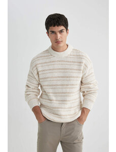 DEFACTO Oversize Fit Crew Neck Knitwear Pullover