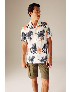 DEFACTO Regular Fit Printed Short Sleeve Shirt