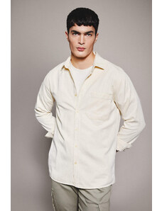 DEFACTO Regular Fit Polo Collar Long Sleeve Shirt
