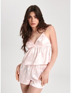 Sinsay - Dvoudílná pyžamová souprava - pastelová růžová