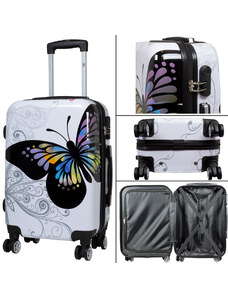 Cestovní zavazadlo - Kufr - Monopol - Big Butterfly - Velikost L - Objem 94 Litrů