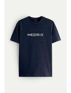 Hendrix Tričko, Barva Modrá, s Potiskem Hedrix Logo