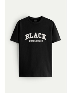Hendrix Tričko, Barva Černá, s Potiskem Black Excellence