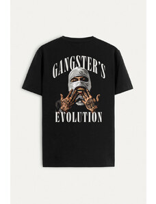 Hendrix Tričko, Barva Černá, s Potiskem Gangsters Evolution
