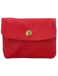 Delami Vera Pelle Malá kožená barevná peněženka do každé kabelky, Simone D58 červená