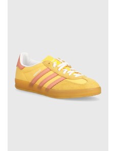 Sneakers boty adidas Originals Gazelle Indoor W žlutá barva, IE2959