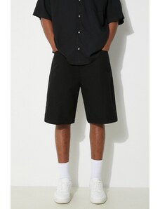 Bavlněné šortky Carhartt WIP Landon Short černá barva, I033280.8902