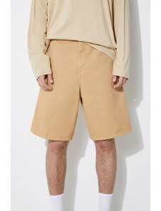 Bavlněné šortky Carhartt WIP Single Knee Short béžová barva, I031504.1YHGD