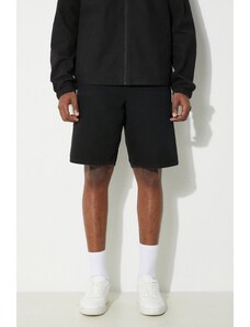 Bavlněné šortky Carhartt WIP Single Knee Short černá barva, I027942.893K