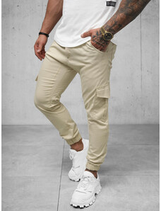 Pánské Chino Jogger Kalhoty Béžové OZONEE A/404