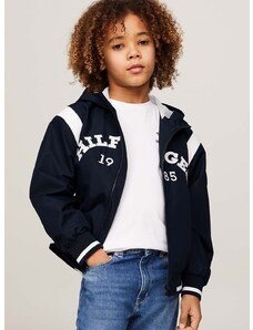 Dětská bomber bunda Tommy Hilfiger černá barva