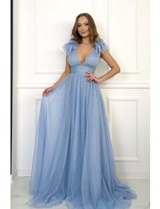 Paris Style Světle modré tylové šaty Melisa