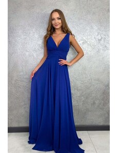 Paris Style Tmavě modré nařasené šaty Silvana