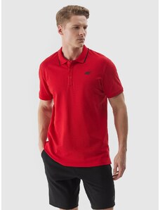4F Pánské polo tričko regular - červené