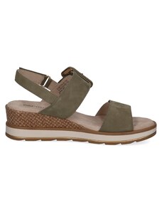 CAPRICE Dámské kožené zelené sandálky 9-28753-42-724-255