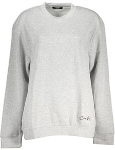 CAVALLI CLASS WOMEN&NO39,S GRAY ZIPLESS SWEATSHIRT