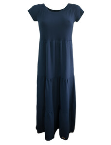 Modestia Dlouhé modré kaskádové šaty