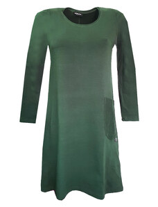 Modestia Zelené šaty z teplákoviny