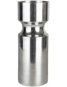 Stříbrná hliníková váza ZUIVER GLORY 13 cm