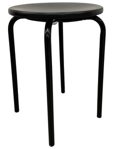 Černá dřevěná stolička MARA EASY 301F s černou podnoží