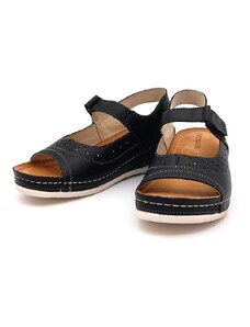 Dámské kožené sandály W 469 WAWEL černé