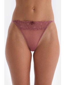 Dagi Pale Pink Tulle Detailed G-String